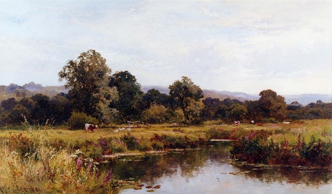 Walter W. Caffyn - Summer on the River Rother, Nr Midhurst, Sussex | MasterArt